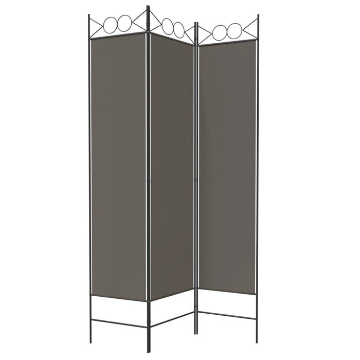 Spanische Wand Paravent 120x200 cm - Anthrazit - Bis zu 31 % reduziert