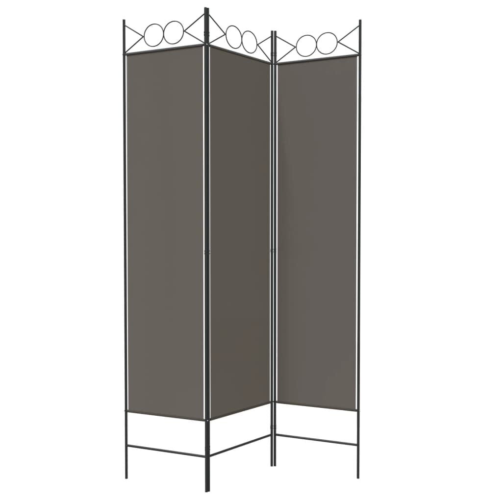 Spanische Wand Paravent 120x200 cm - Anthrazit - Bis zu 31 % reduziert
