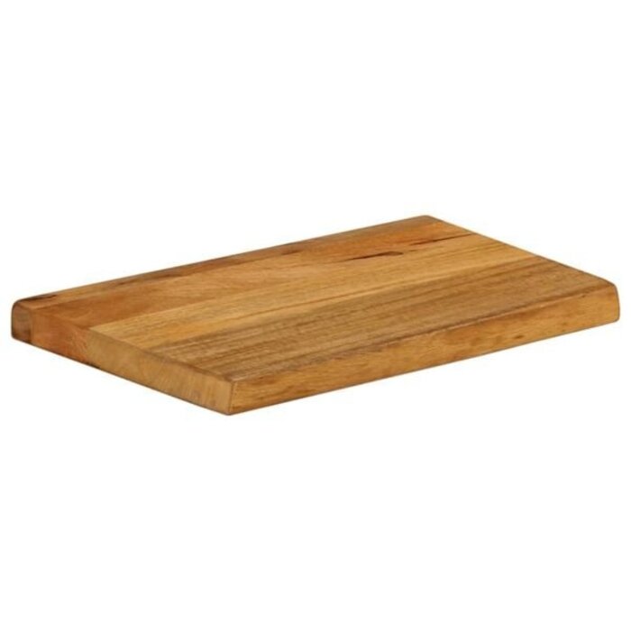 Massive Mangoholz Tischplatte mit Naturkante, 60x20 cm - bis zu 31% Rabatt