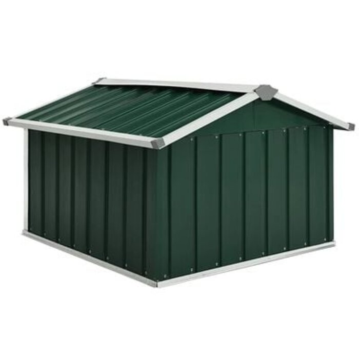 Mähroboter-Garage aus Stahl 92x97x63 cm Grün - jetzt bis zu 32,5 % sparen