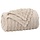 Flauschige XXL Fleece-Wohndecke Beige 240 x 220 cm - bis zu 57% sparen