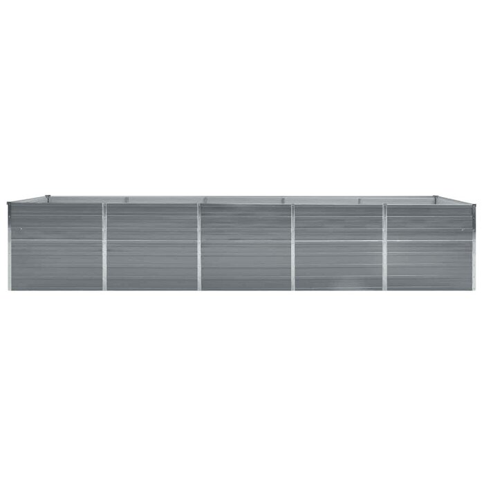 Großes Hochbeet 400x80x45 cm aus Stahl - Grau - bis zu 33,2% sparen