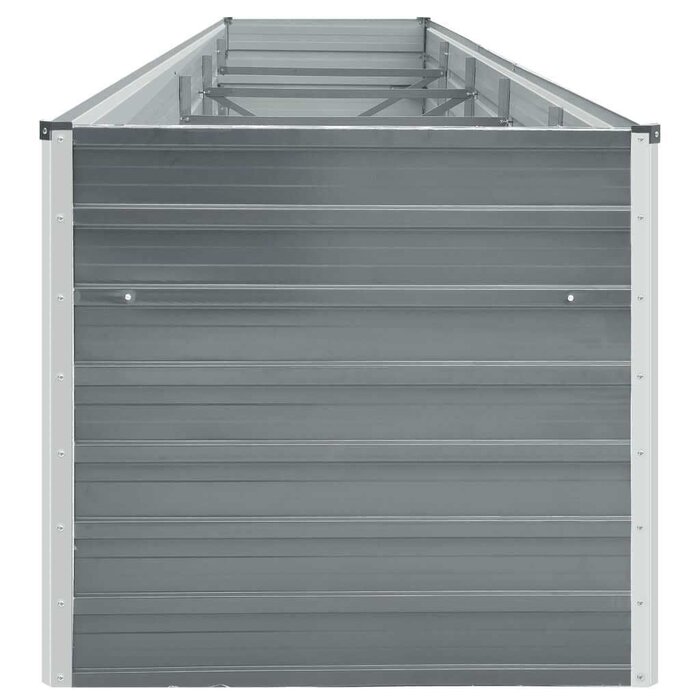 Großes Hochbeet 400x80x45 cm aus Stahl - Grau - bis zu 33,2% sparen