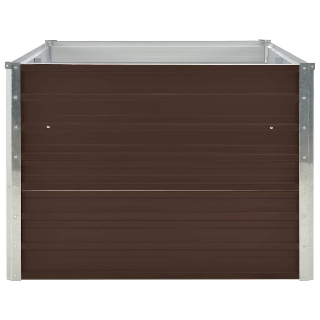 Hochbeet 160 x 80 cm aus verzinktem Stahl - Braun - bis zu 32% günstiger
