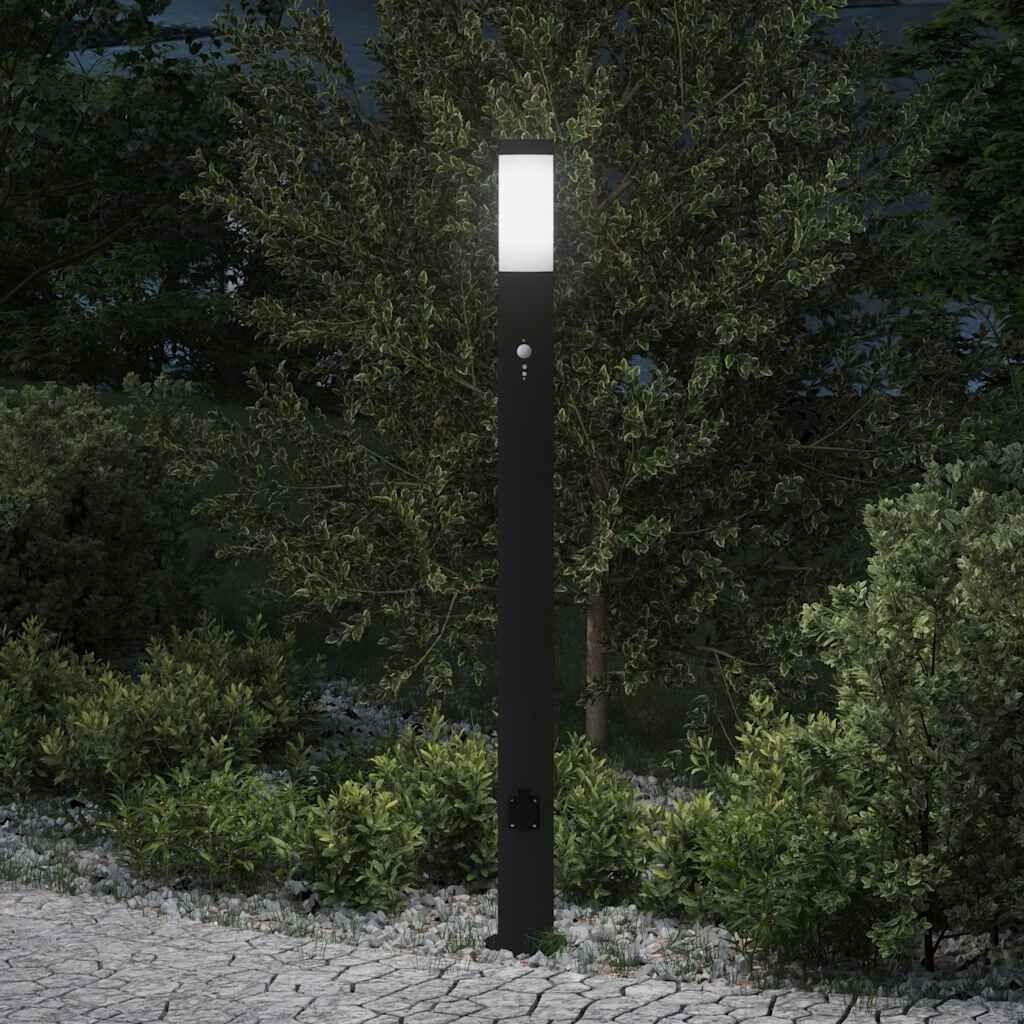 Moderne LED-Wegleuchte mit Sensor & Steckdose - 110 cm - bis zu 32,4 % Rabatt