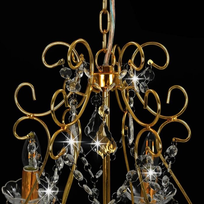 Luxuriöser Kronleuchter Gold mit Kristallen - bis zu 34% sparen