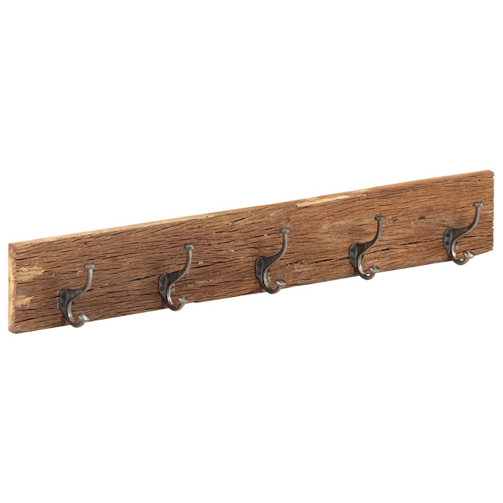 Massivholz Wandgarderobe mit 5 Haken - 100cm - bis zu 33% reduziert