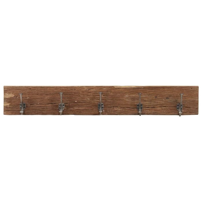 Massivholz Wandgarderobe mit 5 Haken - 100cm - bis zu 33% reduziert