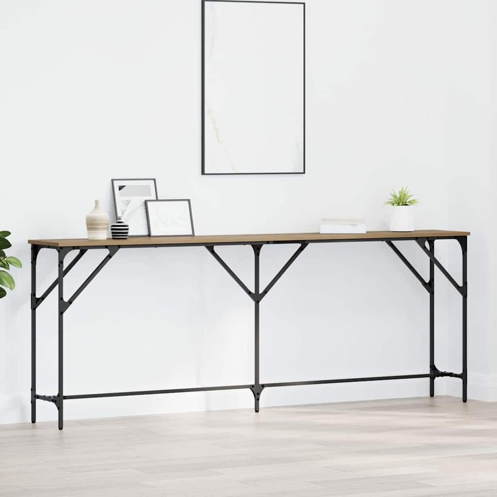 Konsolentisch Industriedesign Eichenoptik 200cm - bis zu 33% Rabatt