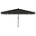 Luxus Ampelschirm 395x395cm mit LED in Schwarz - bis zu 34% sparen