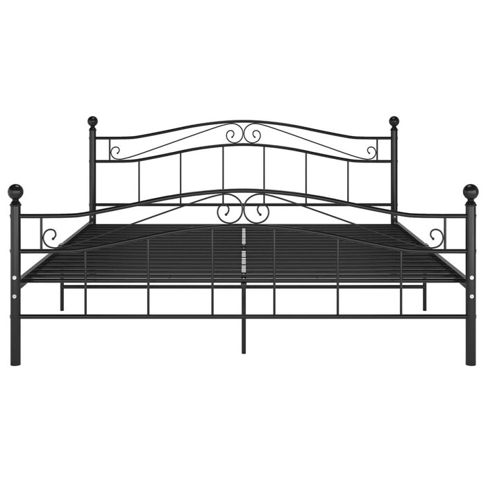 Metall-Bettgestell 160x200 cm Schwarz - Bis zu 34,2% Rabatt