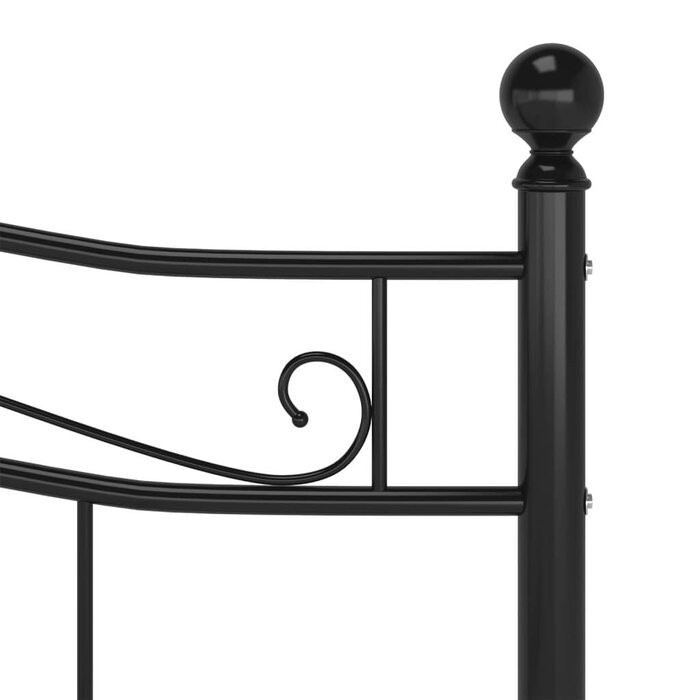 Metall-Bettgestell 160x200 cm Schwarz - Bis zu 34,2% Rabatt