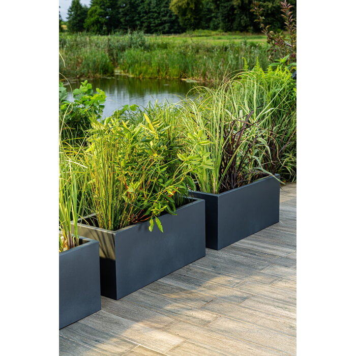 Pflanzkübel LONG 90x40x40 cm Anthrazit - Jetzt bis zu 38% günstiger