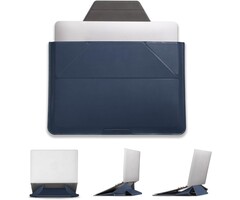 14 Zoll Laptop-Hülle mit verstellbarem Ständer - Dunkelblau - bis zu 40% Rabatt