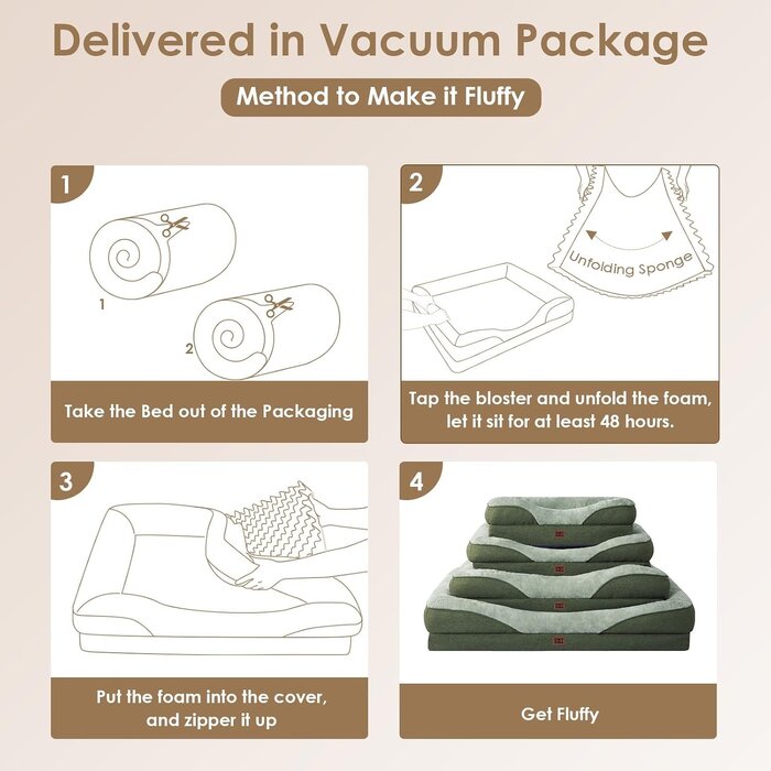 Orthopädisches Hundebett Memory-Schaum 91x68cm - Grün - bis zu 61% reduziert