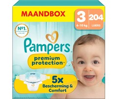 Premium Babywindeln Größe 3 (6-10 kg) - 204 Stück - Jetzt bis zu 34% sparen