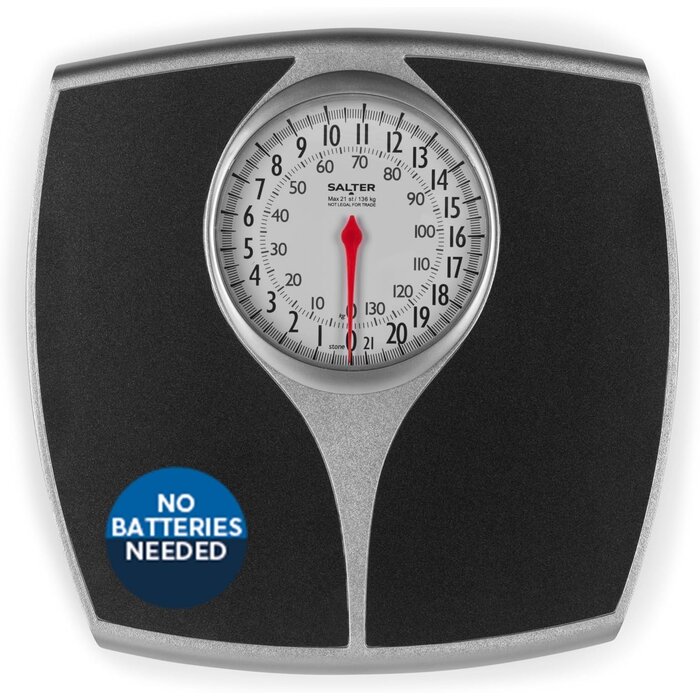 Mechanische Personenwaage Schwarz/Silber bis 136 kg - bis zu 32% reduziert