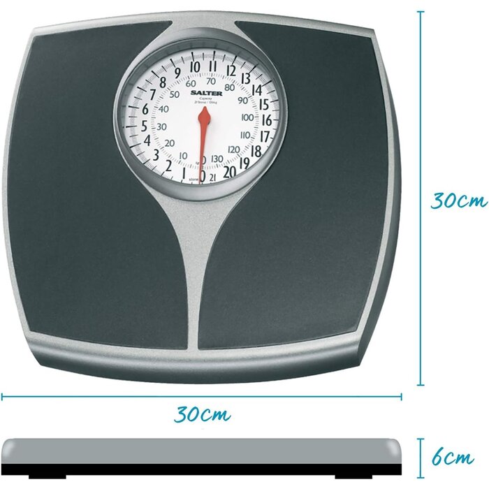 Mechanische Personenwaage Schwarz/Silber bis 136 kg - bis zu 32% reduziert