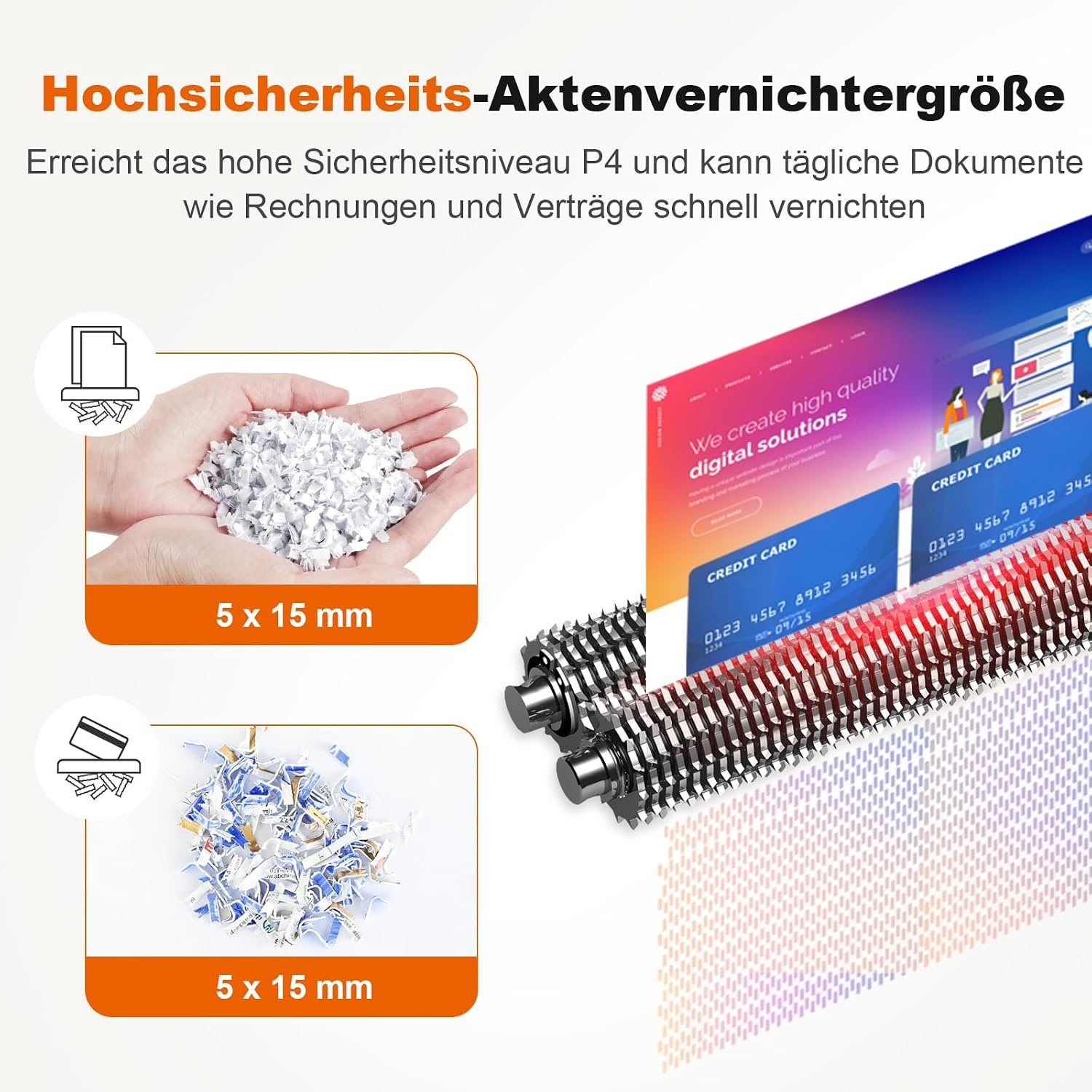 Kompakter Aktenvernichter P-4, 6 Blatt, 6L Behälter - bis zu 57% Rabatt