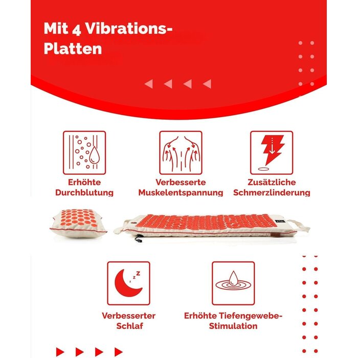 Akupressurmatte mit Vibration - Entspannung pur - bis zu 34% günstiger