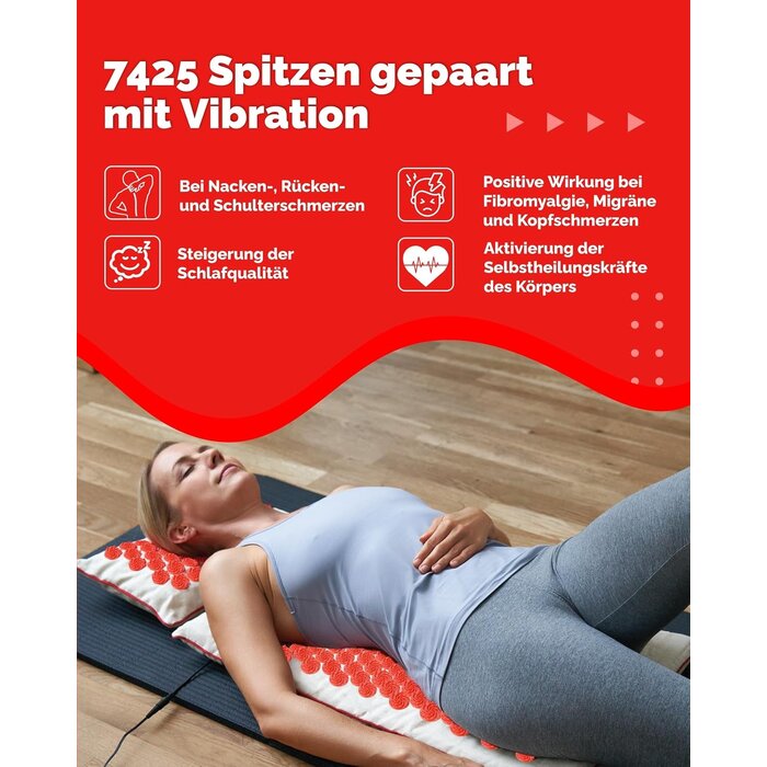 Akupressurmatte mit Vibration - Entspannung pur - bis zu 34% günstiger