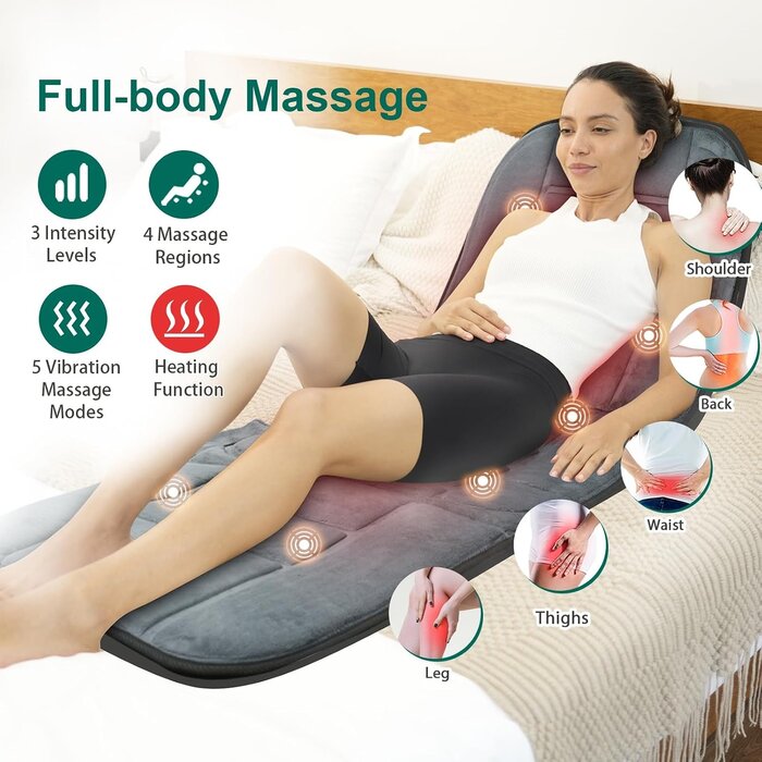 Ganzkörper-Massagematte mit Wärme & Vibration - bis zu 34% sparen