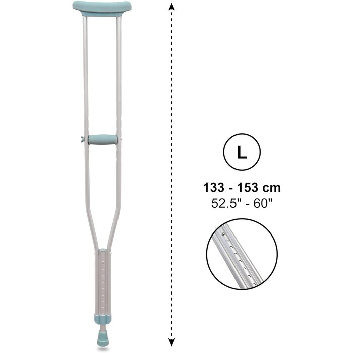 Ergonomische Achselstützen Gr. L - 2er-Set - bis zu 32,5% Rabatt