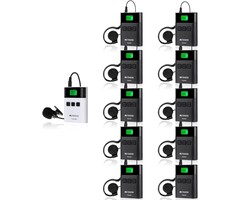 Profi Tour-Guide-System: 1 Sender + 10 Empfänger, 36 Kanäle, bis zu 30% Rabatt