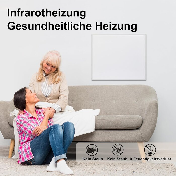 Infrarot-Wandheizung 800W, 120x60cm - effizient & bis zu 32,7% günstiger