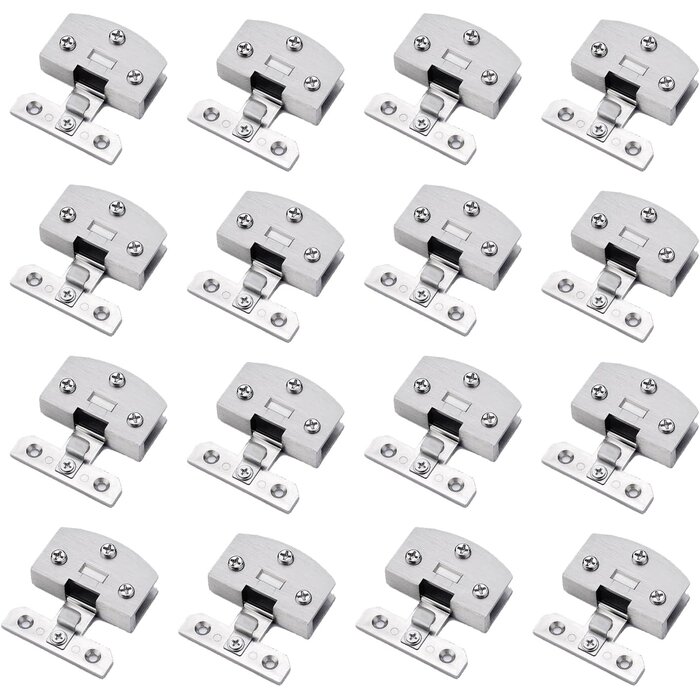 16x Glasscharniere für Vitrinen 3-7 mm - Silber - bis zu 28% Rabatt