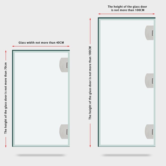 16x Glasscharniere für Vitrinen 3-7 mm - Silber - bis zu 28% Rabatt