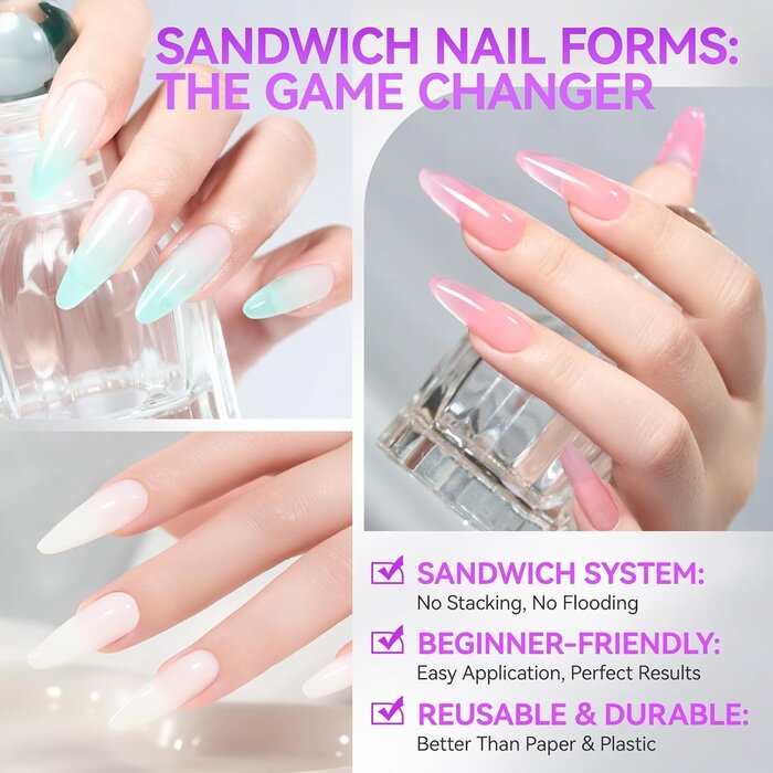 240 Dual-Nagelformen für perfekte Gel-Modellage - bis zu 53% reduziert