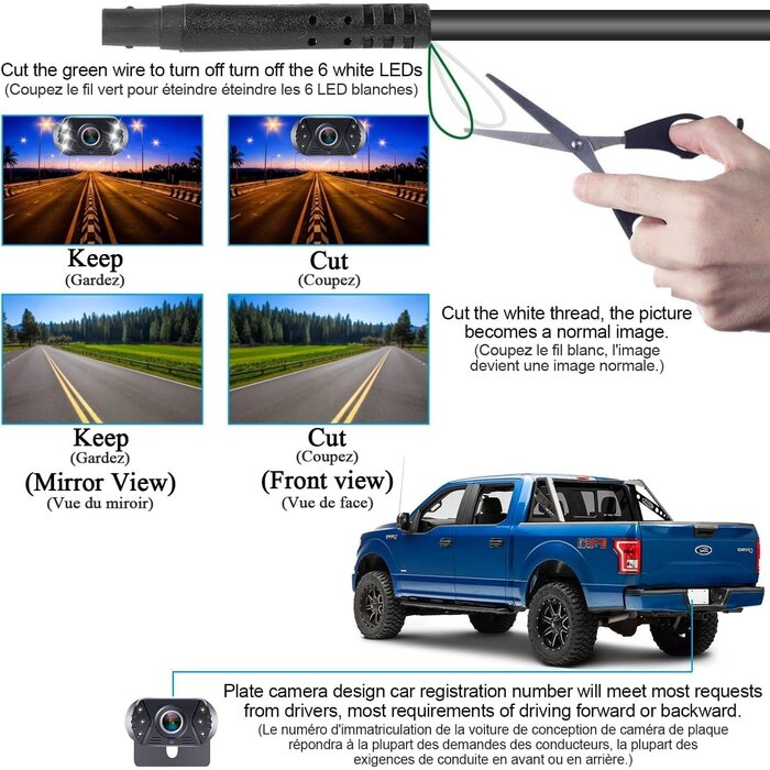 Rückfahrkamera-Set Full HD 1080P mit 4,3 Zoll LCD-Monitor - bis zu 32 % sparen
