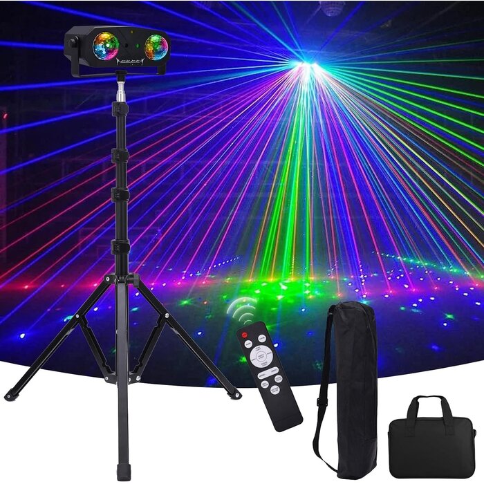 5-in-1 LED-Discolicht mit Stativ - Party-Set bis zu 33,3% günstiger