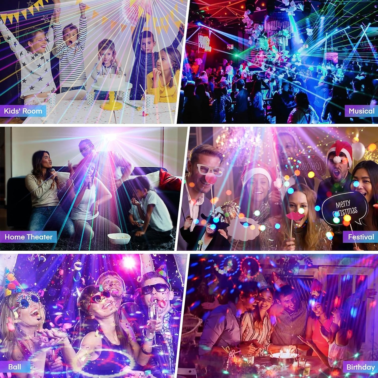 5-in-1 LED-Discolicht mit Stativ - Party-Set bis zu 33,3% günstiger