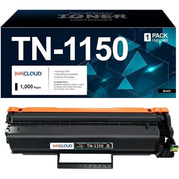 Toner für Brother TN1150 - Kompatibler Ersatz - Schwarz - bis zu 55% sparen