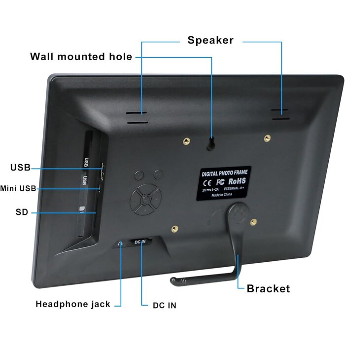 Digitaler 10,5 Zoll Bilderrahmen - HD Display - Outlet bis zu 32% günstiger