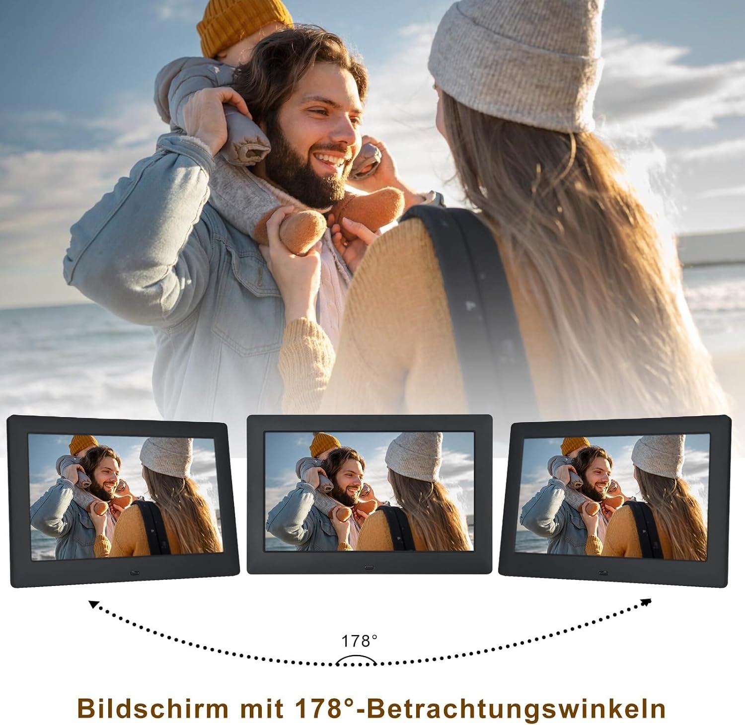 Digitaler 10,5 Zoll Bilderrahmen - HD Display - Outlet bis zu 32% günstiger