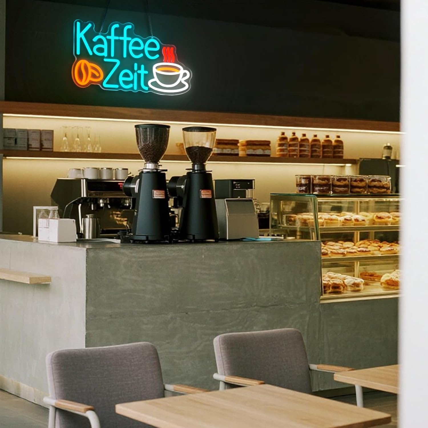 Coffee Time LED-Neon-Schild 40x23cm - Stylische Wandleuchte - Bis zu 55% sparen