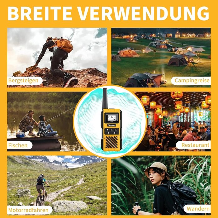Robustes 2er-Set Walkie-Talkies, IP67 wasserdicht, bis zu 34% sparen!