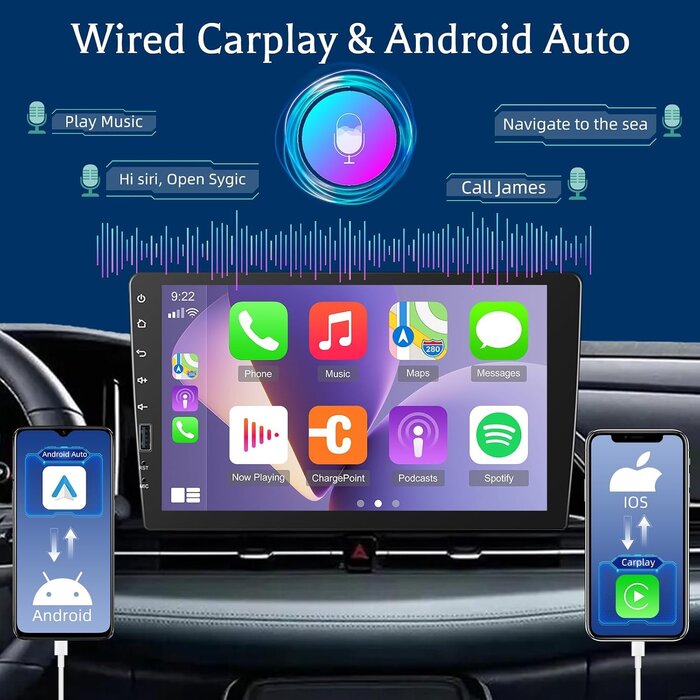 9 Zoll 1-DIN Autoradio mit CarPlay & Android Auto - bis zu 34% sparen