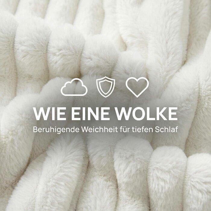 Hundekissen L für große Hunde | Weiß | Komfort-Plüsch | bis zu 45% sparen