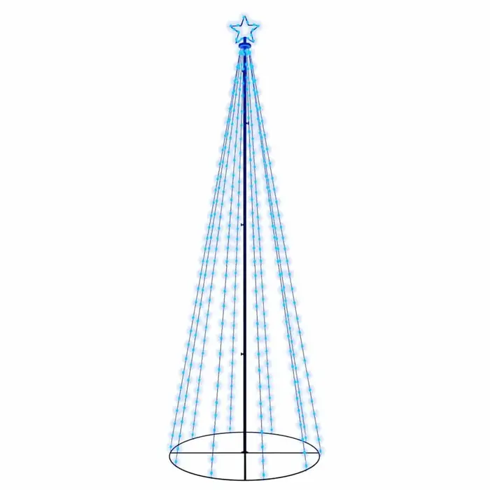 Vidaxl LED-Kegel-Weihnachtsbaum 300 cm, 310 blaue LEDs - jetzt bis zu 57% sparen
