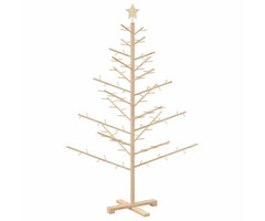Vidaxl Weihnachtsbaum aus Kiefernholz 150 cm - Natur - bis zu 39% Rabatt