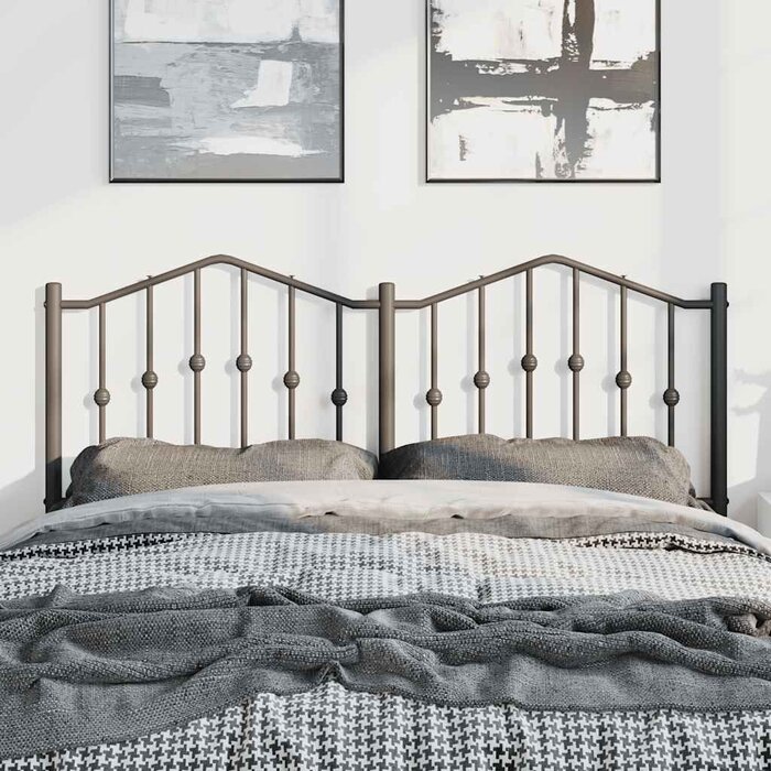 Vidaxl Bett-Kopfteil 135 cm Stahl Schwarz - bis zu 63% Rabatt