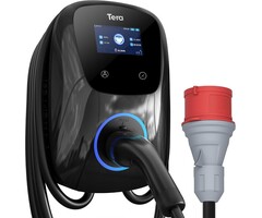 EV Ladestation Typ 2 22kW - 7m Kabel - Onyx Schwarz - bis zu 35% Rabatt