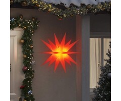 Vidaxl LED-Weihnachtsstern 100 cm, rot - Klappbar & Wetterfest - bis zu 55% sparen