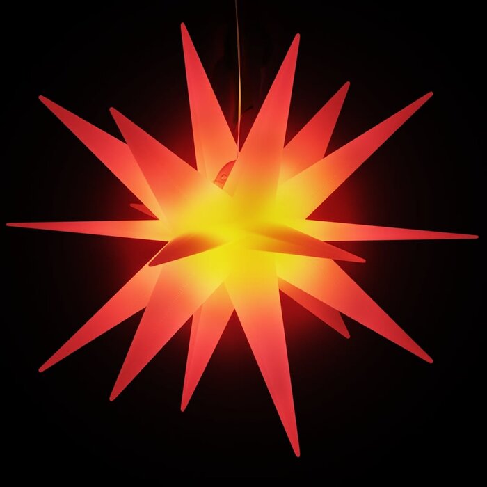 Vidaxl LED-Weihnachtsstern klappbar 100 cm - Rot - Bis zu 59 % Rabatt