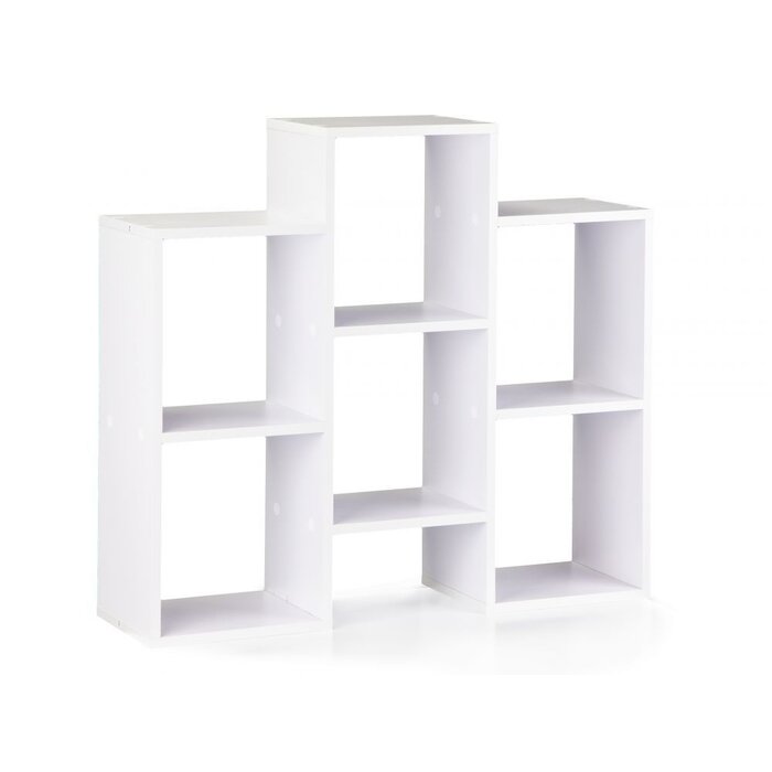 Weißes Bücherregal mit 7 Fächern 85x22x76 cm - Jetzt bis zu 5% sparen