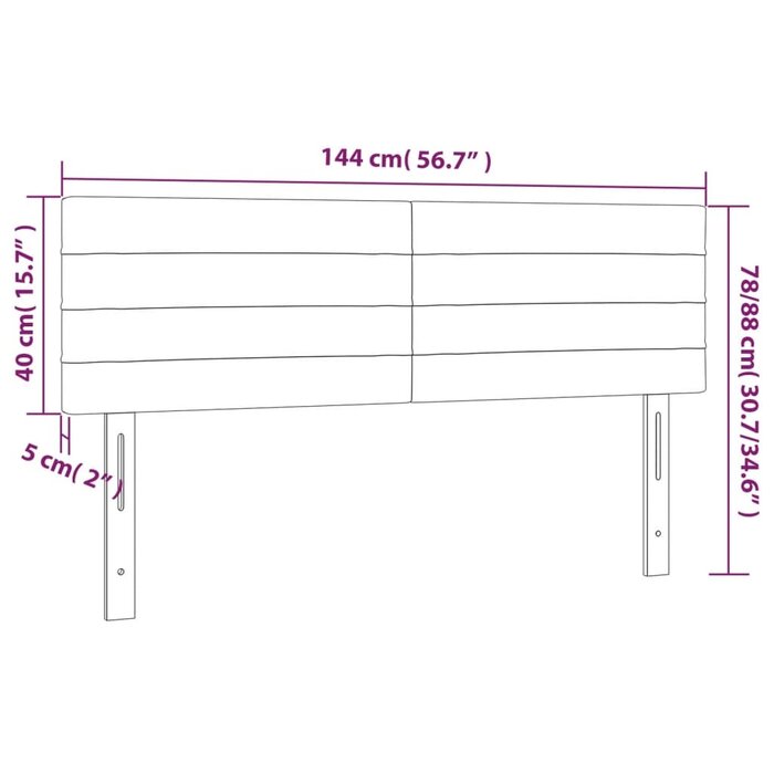 Vidaxl Bettkopfteil Set 2-tlg. Dunkelbraun - Jetzt bis zu 70% Rabatt sichern!